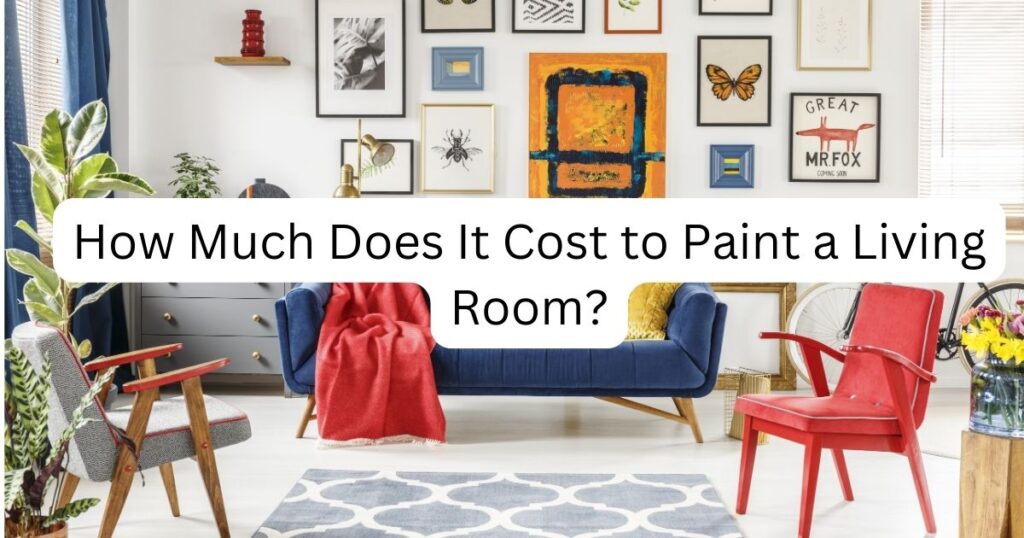 Living room with caption How Much Does It Cost to Paint a Living Room