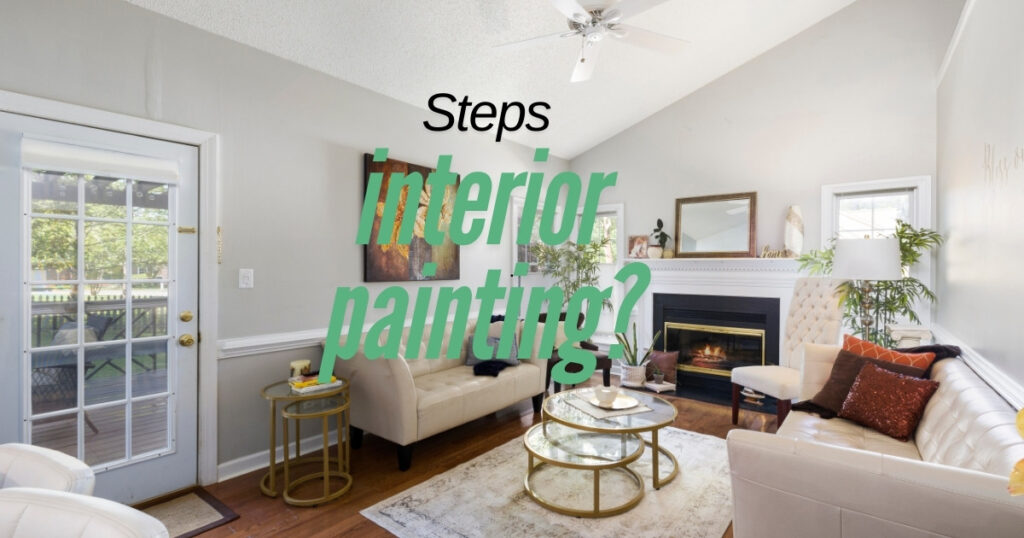 interior background with title interior painting