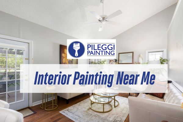 white interior with a caption Interior Painting Near Me