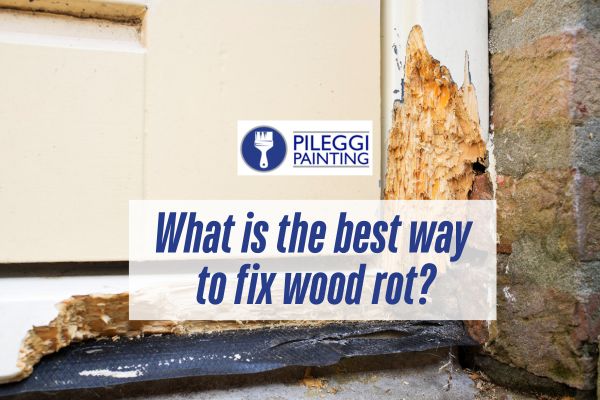 dirty wood rot in a house