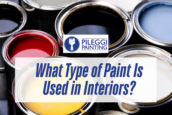 paint in can with a caption What Type of Paint Is Used in Interiors?