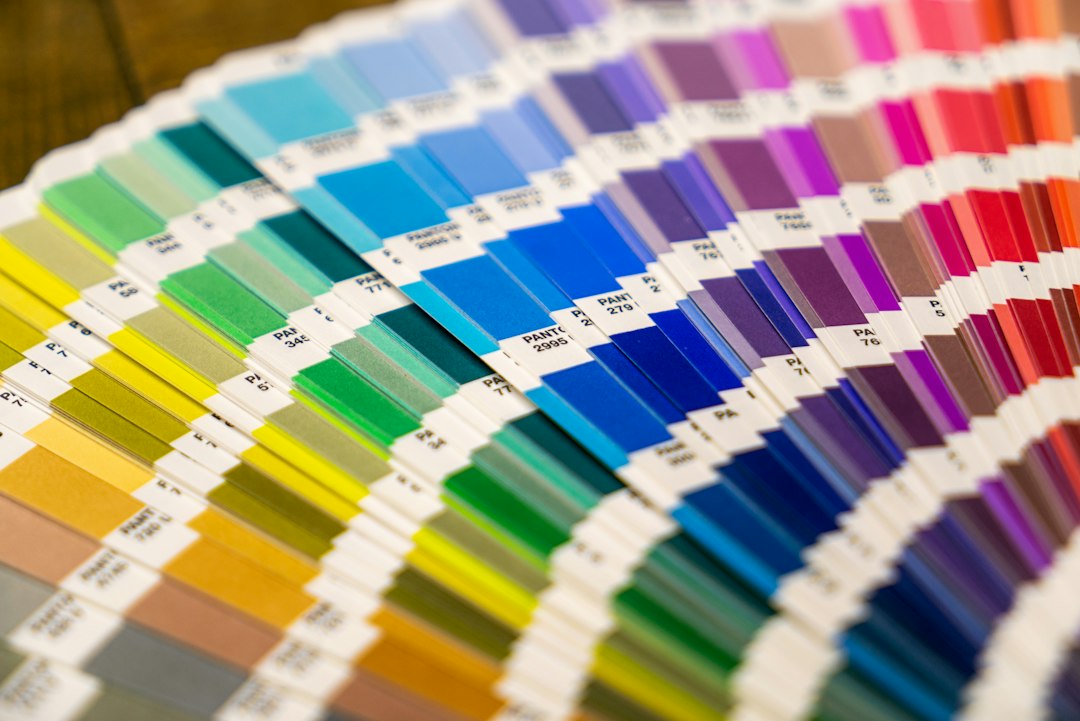Comparison of paint sheen samples from flat to semi-gloss on wall swatches